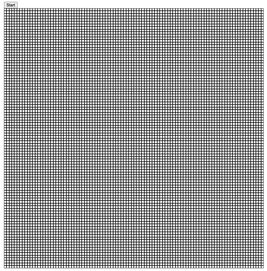 100x100 empty grid